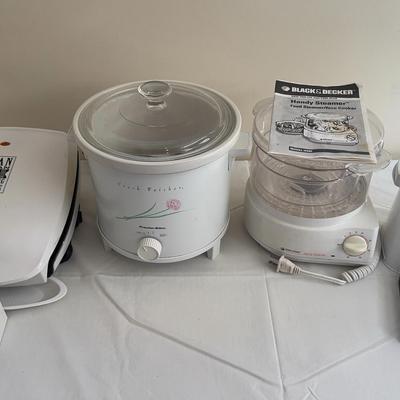 George Foreman Grill | Crock Pot | Food Steamer/Rice Cooker | Veg-O-Matic Food Preparer