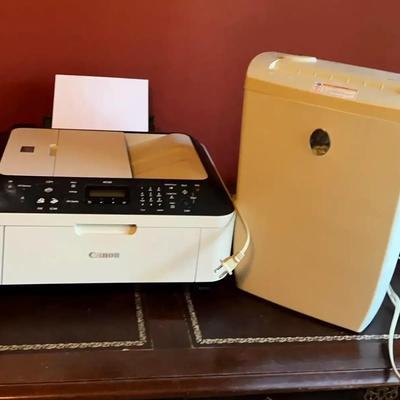 Canon Printer and Royal Paper Shredder