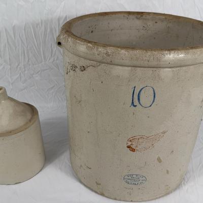 Red Wing Pottery / Ceramics 10 Gallon Croc 