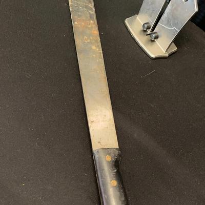 Machete With Sharpener