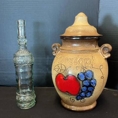 Ceramic Jar And Decorative Bottle