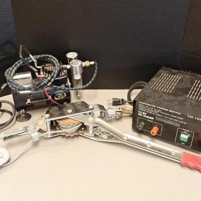 Come A Long Winch, Iwata Sprint Jet Air Compressor & Power Supply Box By CSI