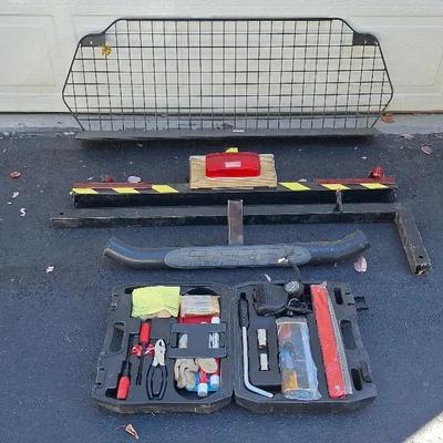 Extend A Truck, Go Rhino Hitch Step, Cargo Pet Gate & Roadside Emergency Kit