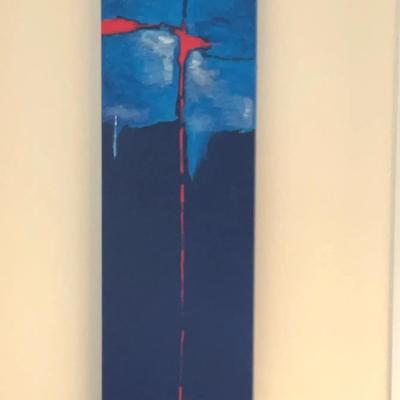Signed Painting Composition #6 Fred Beaufait