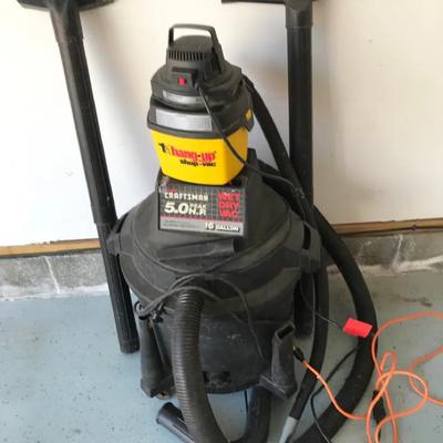 Craftsman 5.0 HP Shop Vac And A 1.5 HP Shop Vac