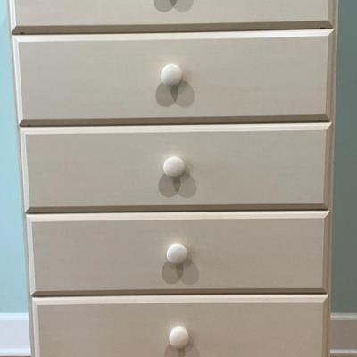 Painted Chest Of Drawers With Five Drawers