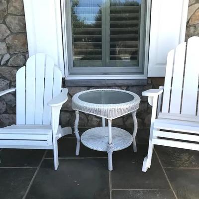 Pair Of Patio Adirondack Style Chairs – Right Side