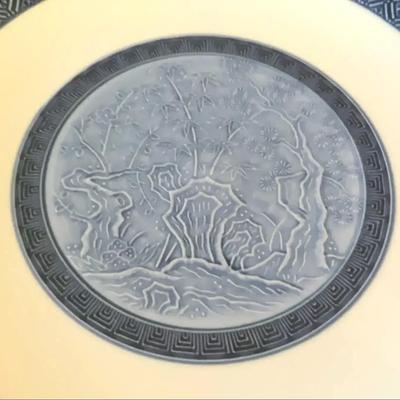 Large Japanese Dimensional Glazed Platter