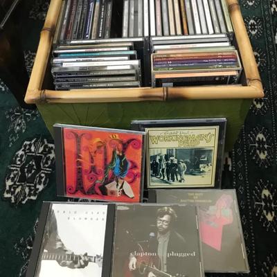 Assortment Of Classic Rock CDs With Some Country