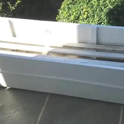 Long Wood Planter Box Right Side