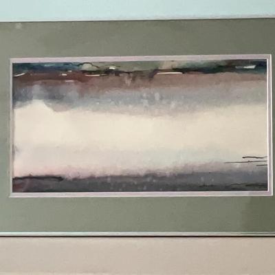 Signed Abstract Watercolor