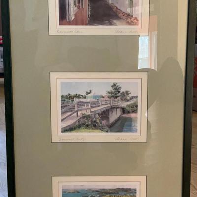 Trio Of Bermuda Scenes Signed Amos?