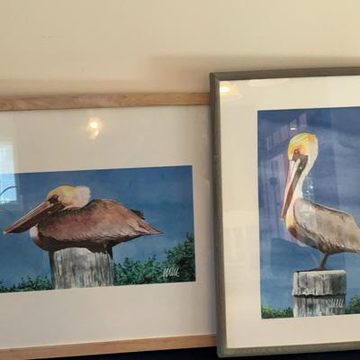 Pair Of Lithograph of Original Watercolor By Michael Moynihan