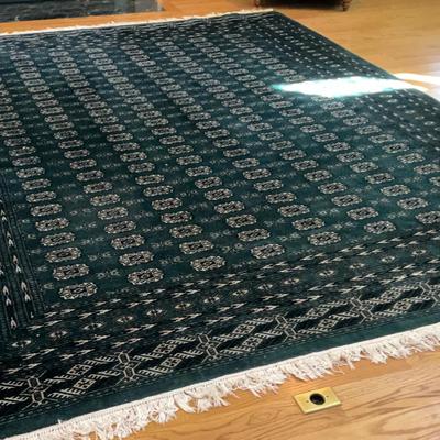 Green And Black Rug