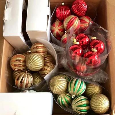 Lot Of Christmas Ornaments Angel Tree Topper