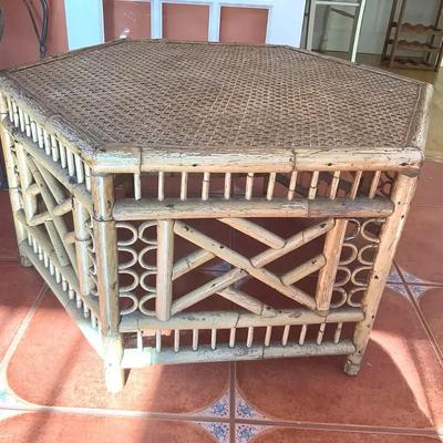 Wicker Hexagon Coffee Table