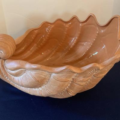 Large Terra Cotto Shell Planter