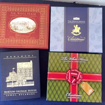 4 Historical Ornaments Burton-Ingram White House