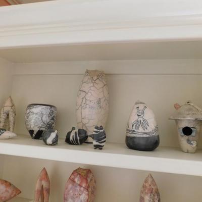 All hand thrown pottery