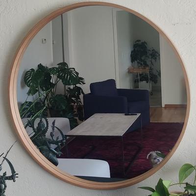 Mid-Century Modern Mirror with round frame