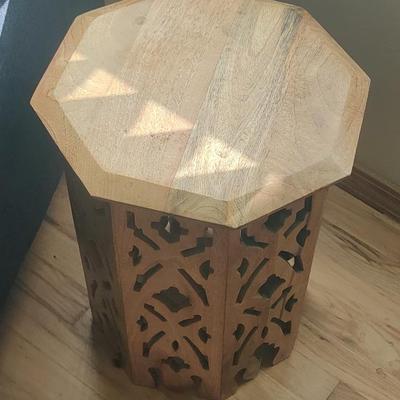 Carved Lamp Stand