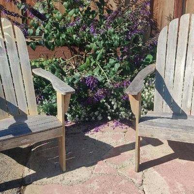Pair of Adirondack Chairs