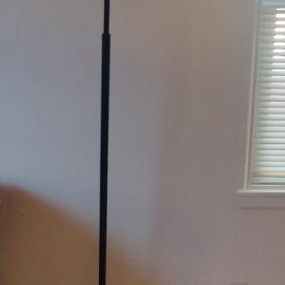 Post Modern Floor Lamp w/ Wicker Shade 69" tall