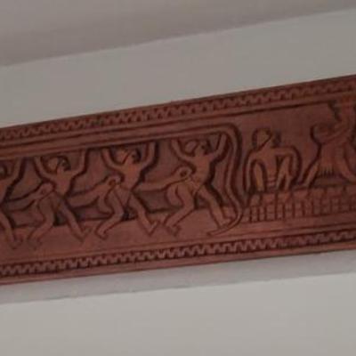 Hand Carved Wood Panel