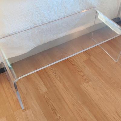 Post Modern or Retro Modern acrylic or lucite coffee table