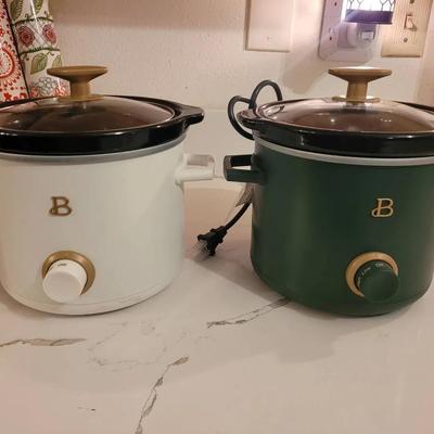 Beautiful By Drew Barrymore 2 Quart Crock Pots Never Used