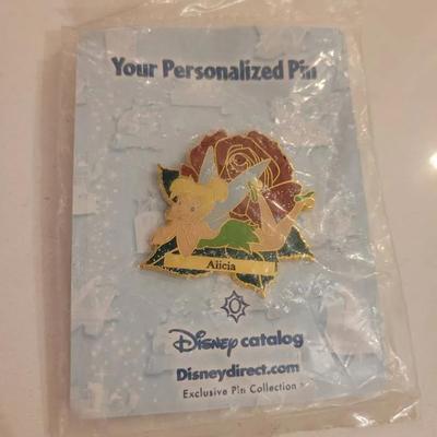 Alicia Personalized Tinkerbell Pin