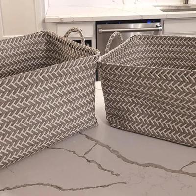 White And Gray Baskets 1