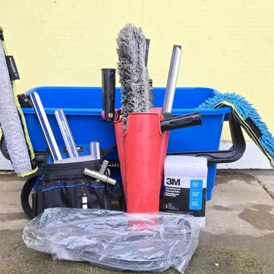 Professional Window Cleaning W/ Sorbo, Reach-it And Unger Window Supplies