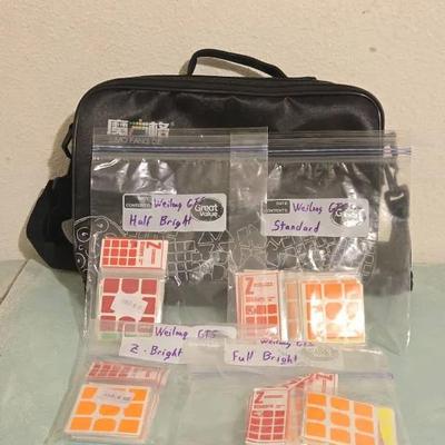 Mo Fang GE Cube Carrying Bag & Weilong GTS Replacement Stickers