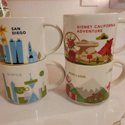 Starbucks You Are Here Collection Mugs