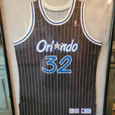 Shaquille O'Neal Framed Authentic Champion Game Jersey