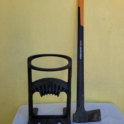 Log Splitter And Axe
