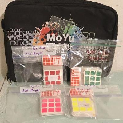 MoYu Cubing Bag & Yue Xiao Assorted Cube Replacement Stickers