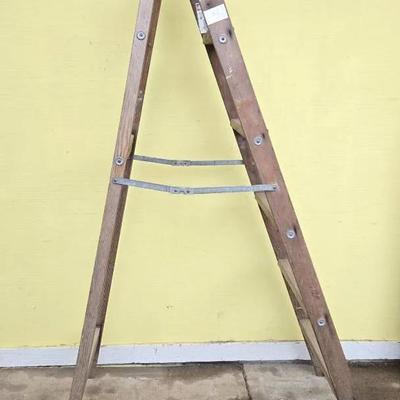 6ft. Wooden A-Frame Ladder