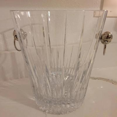 Late 20th Century Cut Crystal Champagne Bucket In Discontinued Marquis Pattern By Mikasa