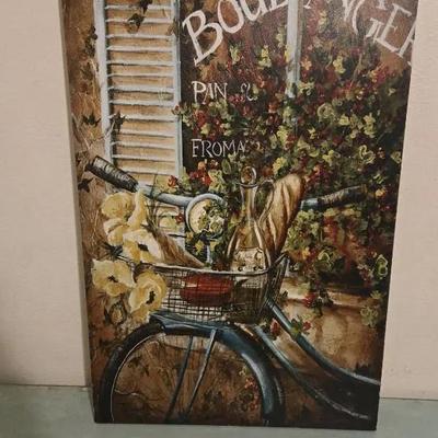 Jaxson Rea "French Bicycle Gallery Wrapped Canvas by Tre Sorelle Studios