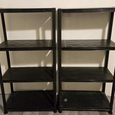 Black Short Plastic Shelves