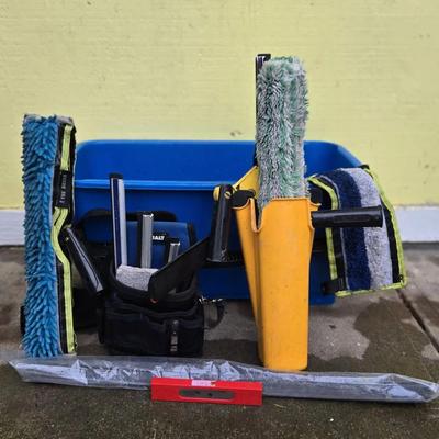 Professional Window Cleaning Set-up W/ Sorbo, Reach-it, Unger And Triumph Supplies