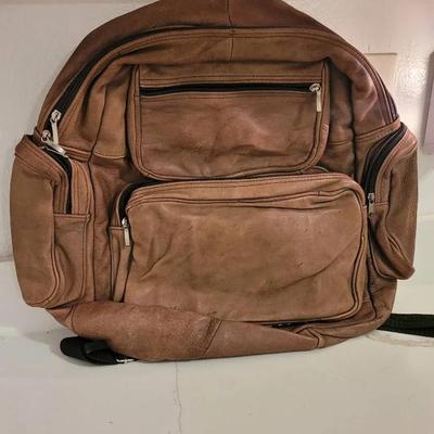 Large Leather Backpack