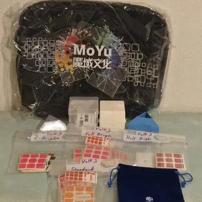 MoYu Cube Carrying Bag, Cube Cases & Volk3 Replacement Stickers