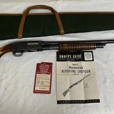 Ward’s Western Fields Model 60 SB620-A 12GA 2/34 Pump Shotgun