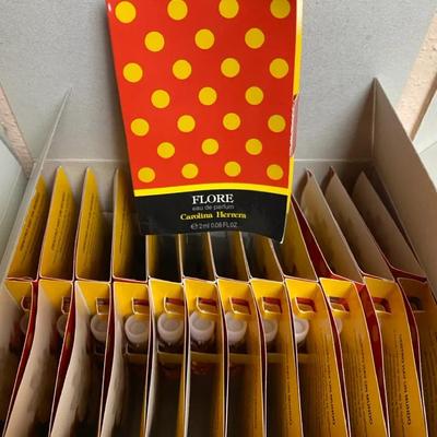 Boxes of Perfume Samples: Christian Dior, Nautica, Carolina Herrera,