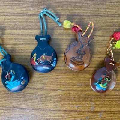 Vintage Spanish Decorative Castanets