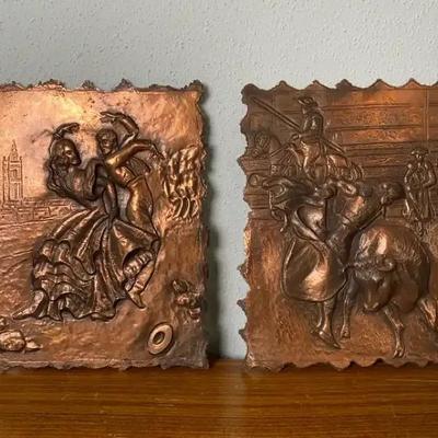 Salsa Dancers in Copper