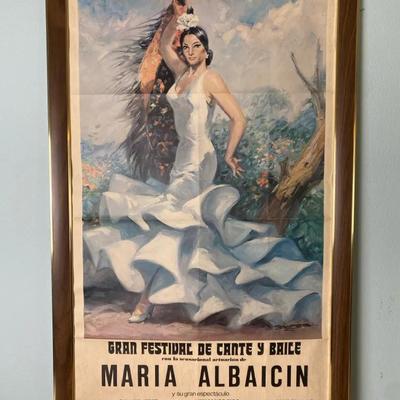 Flamenco Show Poster, 1970s